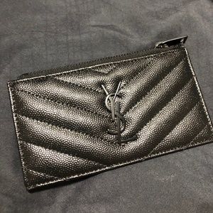 COPY - YSL Monogram Tiny Zip Card Case Wallet